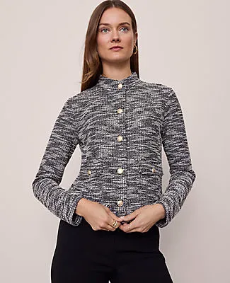 Ann Taylor Petite Mock Neck Cardigan sold by Ann Taylor