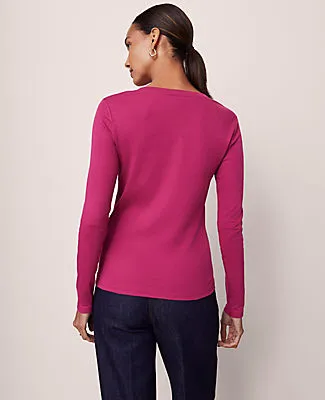 Ann Taylor Long Sleeve Crew Neck Top sold by Ann Taylor product image thumbnail 2