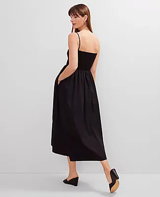 Ann Taylor Smocked Maxi Flare Dress sold by Ann Taylor product image thumbnail 2