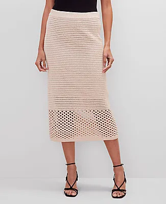 Ann Taylor Petite Crochet Pencil Skirt sold by Ann Taylor product image thumbnail 3