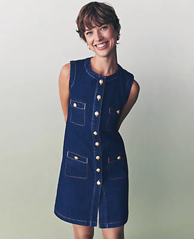 Ann Taylor Petite Denim Sheath Dress sold by Ann Taylor
