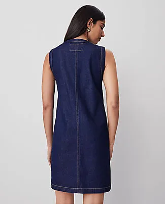 Ann Taylor Petite Denim Sheath Dress sold by Ann Taylor product image thumbnail 3