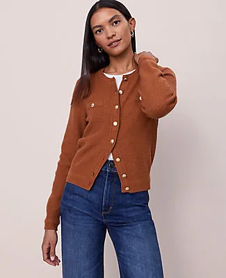 Ann Taylor Textured Cardigan sold by Ann Taylor