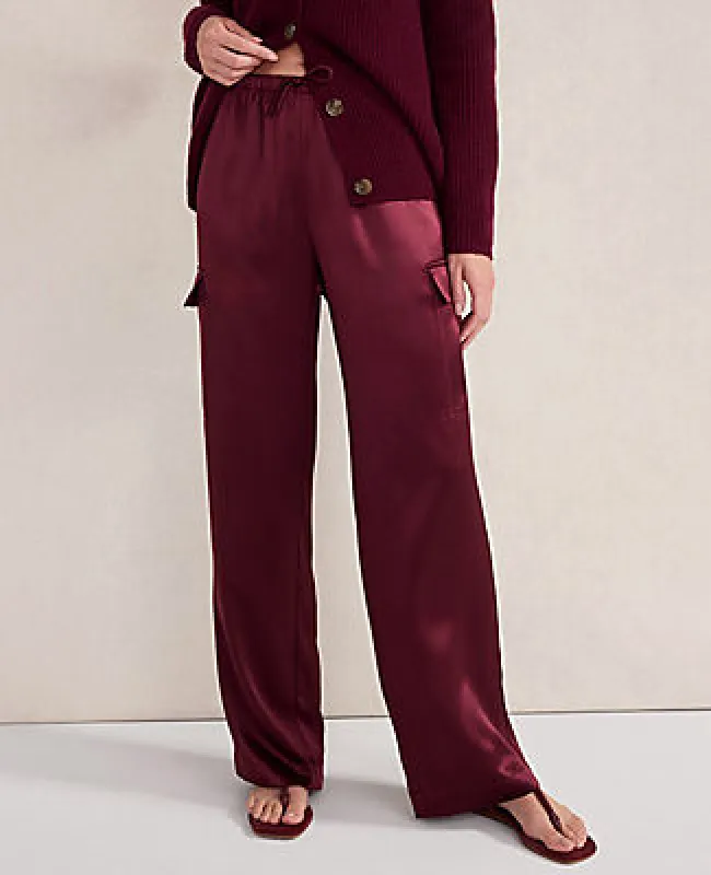 Ann Taylor Haven Well Within Silk Cargo Pants sold by Ann Taylor