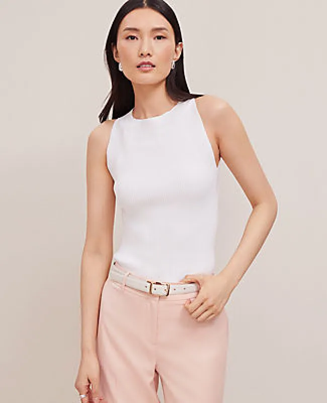 Ann Taylor Ribbed Halter Sweater Shell Top sold by Ann Taylor