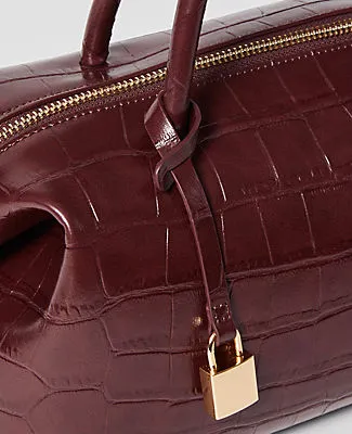 Ann Taylor Croco Large Top Handle Bag sold by Ann Taylor product image thumbnail 2