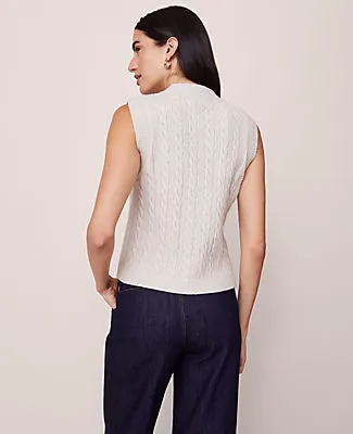Ann Taylor Cable Sweater Vest sold by Ann Taylor product image thumbnail 2