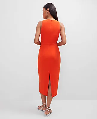 Ann Taylor Petite Crew Neck Twist Sheath Dress sold by Ann Taylor product image thumbnail 3