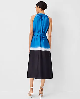 Ann Taylor Petite Striped Midi Halter Pocket Dress sold by Ann Taylor product image thumbnail 3