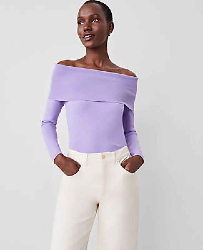 Ann Taylor Off-The-Shoulder Sweater sold by Ann Taylor