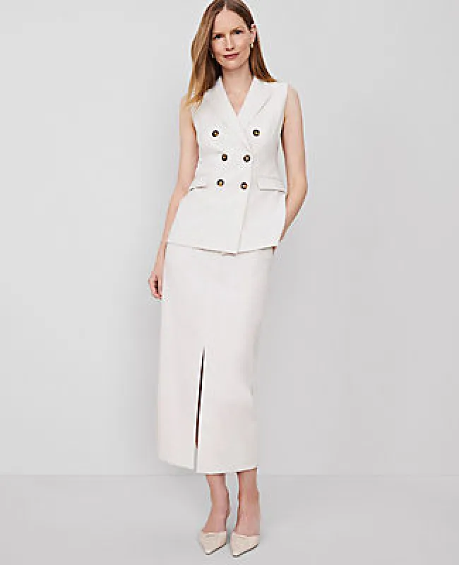 Ann Taylor The Trouser Column Midi Skirt sold by Ann Taylor