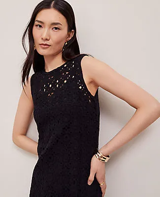 Ann Taylor Crochet Midi Sweater Dress sold by Ann Taylor product image thumbnail 3