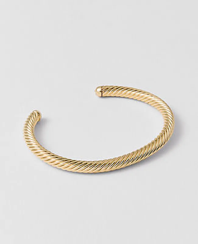 Ann Taylor Rope Metal Cuff Bracelet sold by Ann Taylor