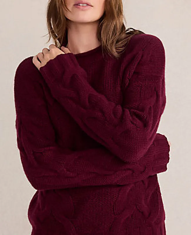 Ann Taylor Haven Well Within Cashmere Cable Roll Neck Sweater sold by Ann Taylor