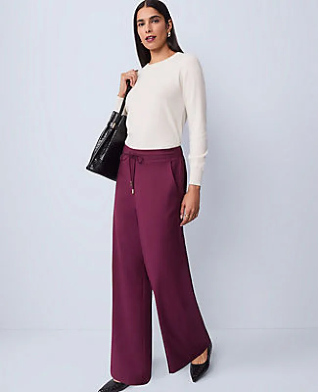 Ann Taylor Wide-Leg Jogger Pant sold by Ann Taylor