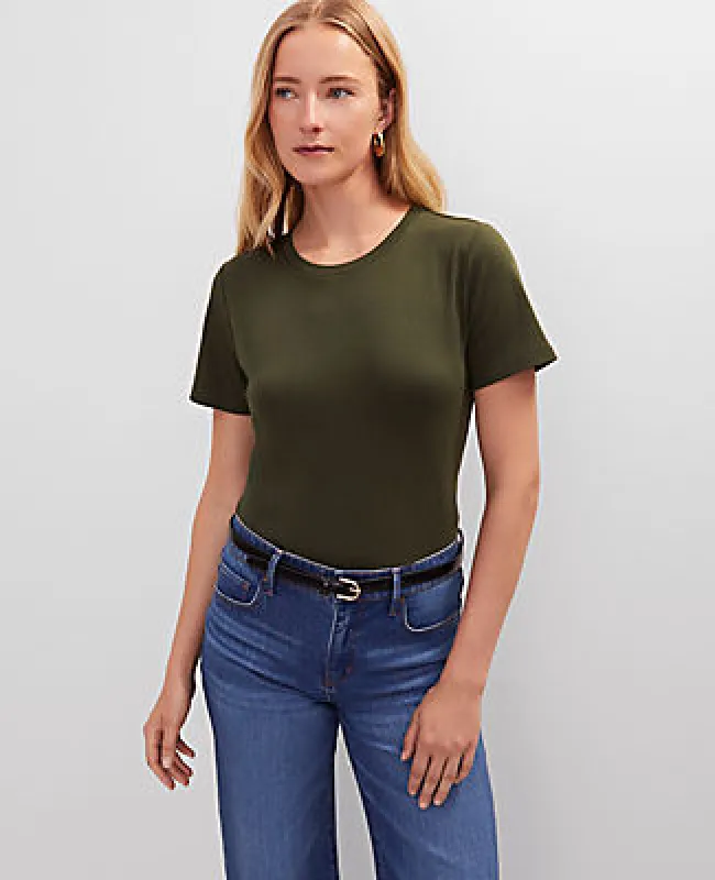 Ann Taylor Crew Neck Tee sold by Ann Taylor