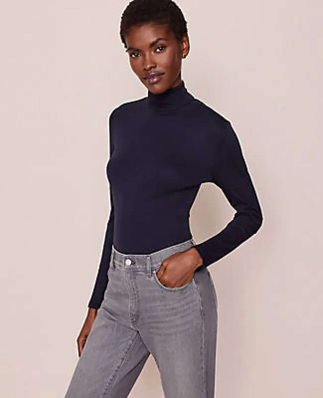 Ann Taylor Petite Weekend Collection Turtleneck Top sold by Ann Taylor