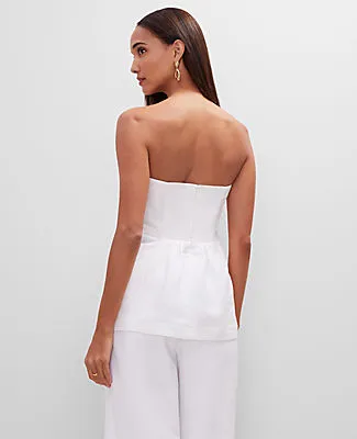 Ann Taylor Petite Strapless Linen Blend Tunic Top sold by Ann Taylor product image thumbnail 2