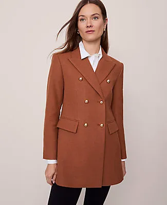 Ann Taylor Petite Fitted Long Double Breasted Coat sold by Ann Taylor product image thumbnail 2