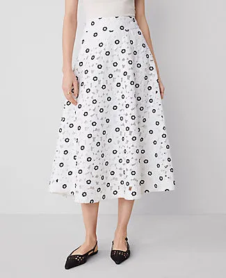 Ann Taylor Floral Lace Full Skirt sold by Ann Taylor product image thumbnail 3