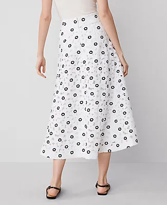 Ann Taylor Floral Lace Full Skirt sold by Ann Taylor product image thumbnail 4