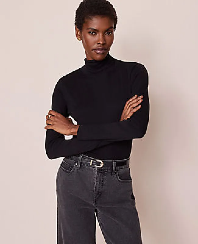 Ann Taylor Petite Weekend Collection Turtleneck Top sold by Ann Taylor