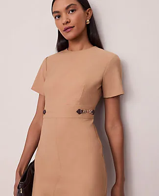 Ann Taylor Petite Horsebit Midi Sheath Dress sold by Ann Taylor