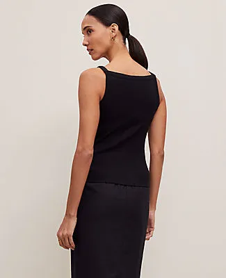 Ann Taylor Button V-Neck Tank Top sold by Ann Taylor product image thumbnail 2