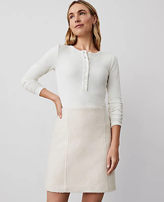 Ann Taylor Petite Crew Neck Henley sold by Ann Taylor