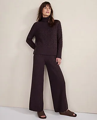 Ann Taylor Haven Well Within Organic Cotton Blend Pintuck Wide Leg Pants sold by Ann Taylor product image thumbnail 2