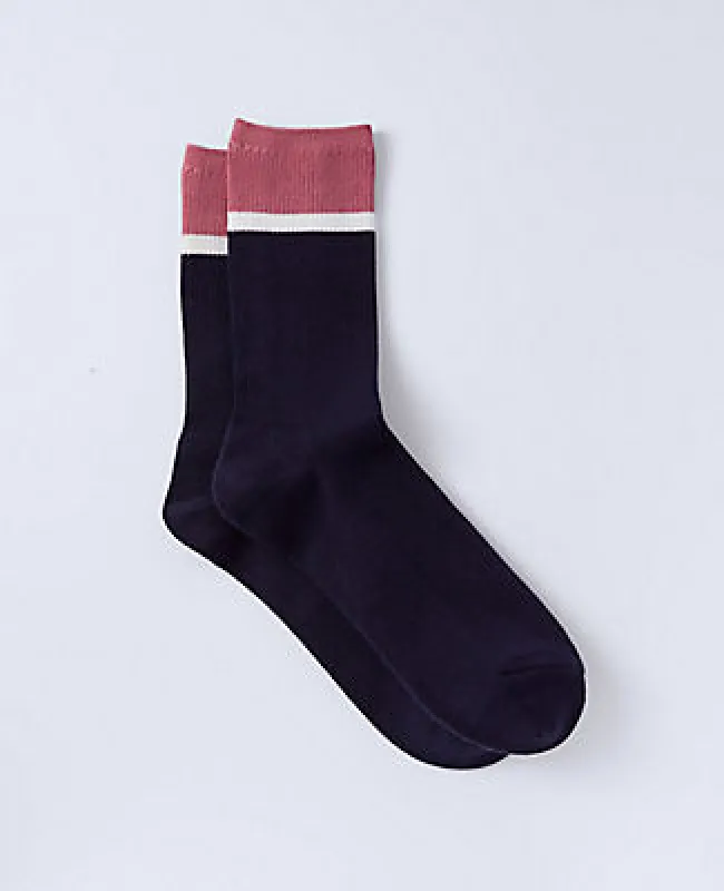 Ann Taylor Color Block Crew Socks sold by Ann Taylor
