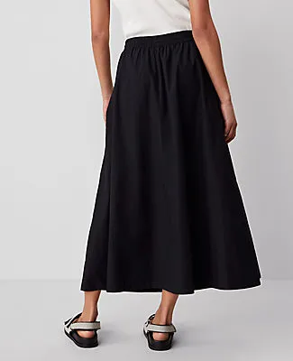 Ann Taylor Weekend Collection Voile Drawstring Midi Skirt sold by Ann Taylor product image thumbnail 4