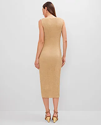 Ann Taylor Petite Ribbed Lurex Midi Dress sold by Ann Taylor product image thumbnail 2