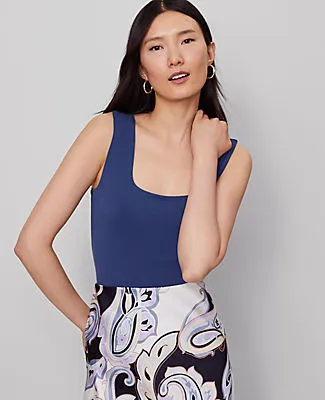 Ann Taylor Petite Square Neck Tank Top sold by Ann Taylor