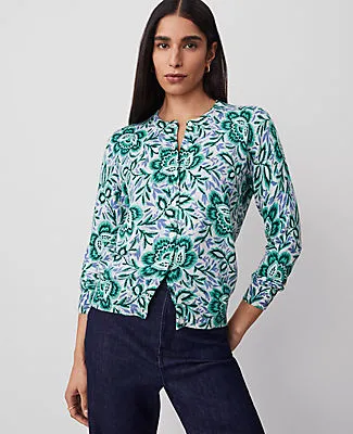Ann Taylor Floral Ann Cardigan sold by Ann Taylor