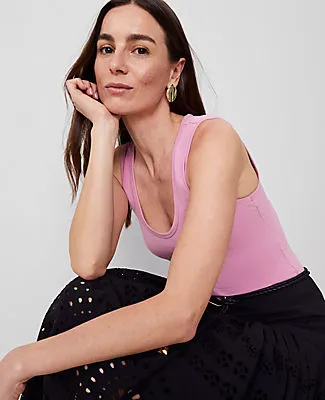 Ann Taylor Modern Scoop Neck Tank Top sold by Ann Taylor product image thumbnail 3