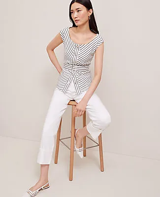 Ann Taylor Belted Striped Vest sold by Ann Taylor product image thumbnail 4