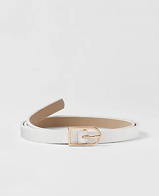 Ann Taylor Skinny Rectangle Buckle Belt sold by Ann Taylor