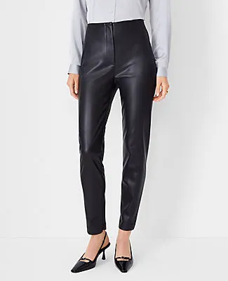 Ann Taylor The Tall Audrey Pant in Faux Leather sold by Ann Taylor product image thumbnail 2