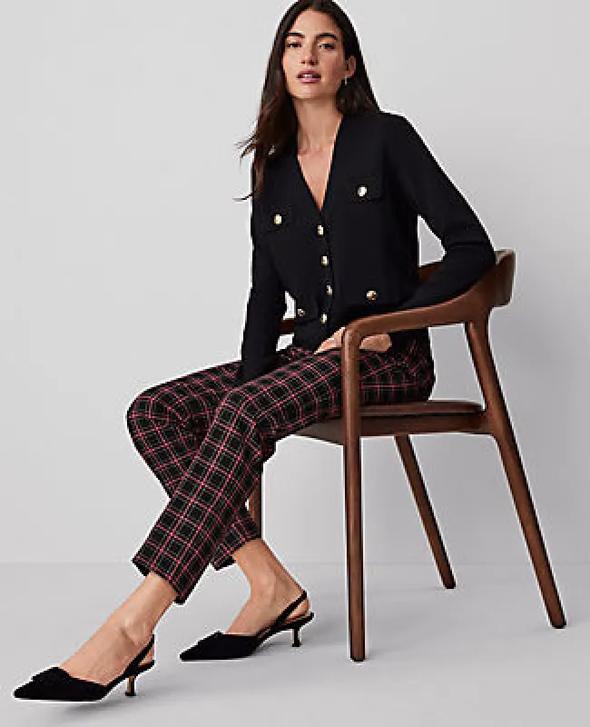 Ann Taylor The Petite Eva Ankle Pant in Plaid sold by Ann Taylor