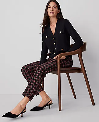 Ann Taylor The Petite Eva Ankle Pant in Plaid sold by Ann Taylor