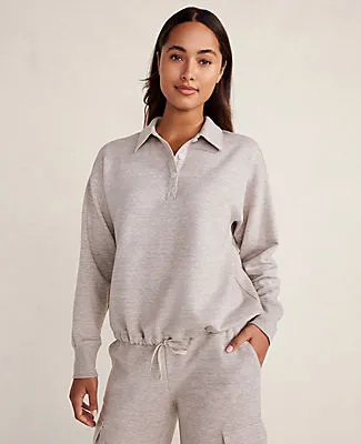 Ann Taylor Haven Well Within Fleece Polo Collar Pullover sold by Ann Taylor