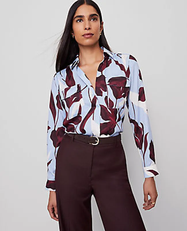 Ann Taylor Floral Camp Shirt sold by Ann Taylor