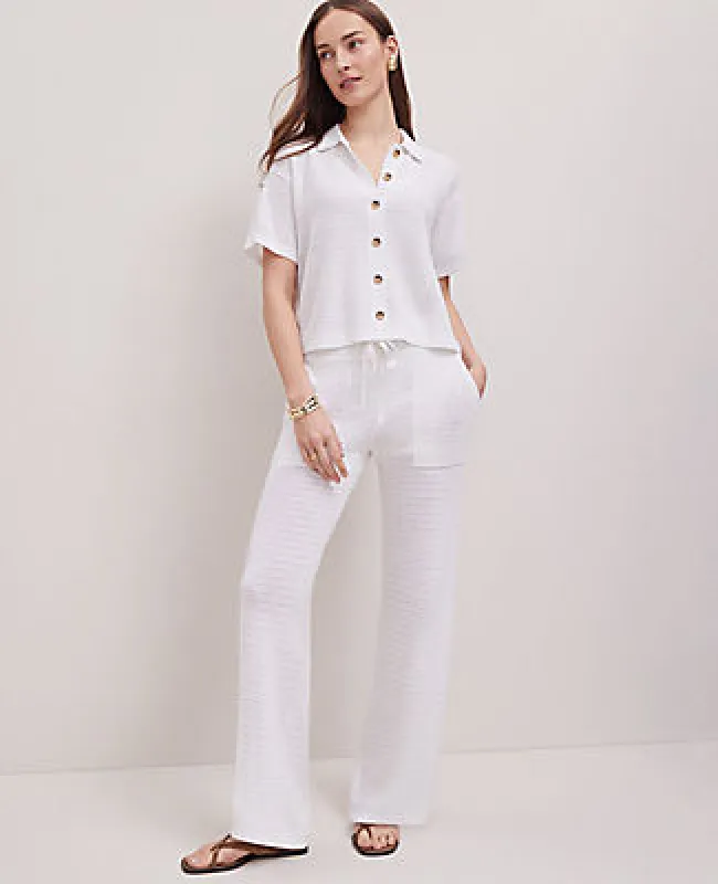 Ann Taylor Weekend Collection Mesh Sweater Pant sold by Ann Taylor