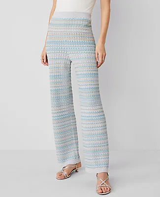 Ann Taylor The Petite Pull-On Wide Leg Sweater Pant sold by Ann Taylor product image thumbnail 2