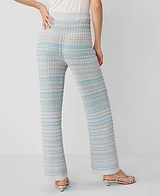 Ann Taylor The Petite Pull-On Wide Leg Sweater Pant sold by Ann Taylor product image thumbnail 3