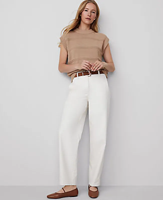 Ann Taylor Weekend Collection Seamed Barrel Ankle Pant sold by Ann Taylor