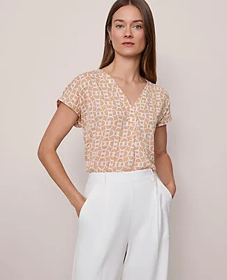 Ann Taylor Chain Link Mixed Media Top sold by Ann Taylor product image thumbnail 3