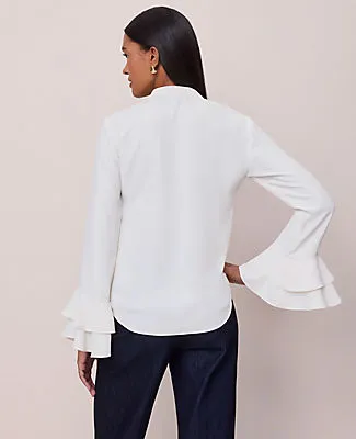 Ann Taylor Petite Bell Sleeve Blouse sold by Ann Taylor product image thumbnail 2