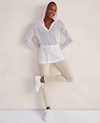 Ann Taylor Haven Well Within Organic Cotton Linen Open Stitch Hoodie sold by Ann Taylor product image thumbnail 5